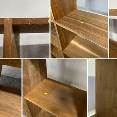 無印良品 スタッキングシェルフ 5段×3列 ウォールナット材 ワイド 約