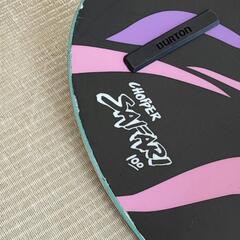 【中古・カバー付き】BURTONスノーボード 3点セット 100cmの画像