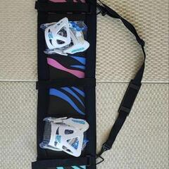【中古・カバー付き】BURTONスノーボード 3点セット 100cmの画像