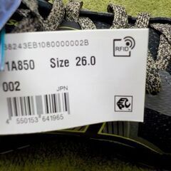 未使用品 asics GEL-SCRAM 6 メンズ ランニングシューズ トレイルラン 26.0cm BLACK/NEON LIME 札幌 西岡店の画像