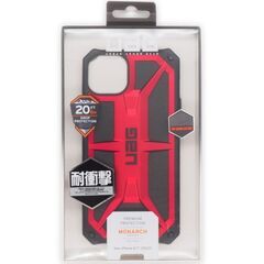 【アウトレット】 UAG-IPH22LA-P-CR iPhone14 Plus用 MONARCHケース クリムゾン 国内正規代理店品 アイフォン Apple アップル URBAN ARMOR GEAR 耐衝撃 吸収 耐久性 丈夫 頑丈の画像