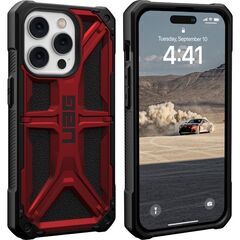 【アウトレット】 UAG-IPH22MB-P-CR iPhone14 Pro用 MONARCHケース クリムゾン 国内正規代理店品 アイフォン Apple アップル URBAN ARMOR GEAR 耐衝撃 吸収 耐久性 丈夫 頑丈の画像
