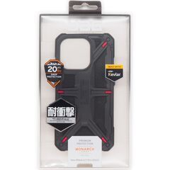 【アウトレット】 UAG-IPH22MB-P-KB iPhone14 Pro用 MONARCHケース ケブラーブラック 国内正規代理店品 アイフォン Apple アップル URBAN ARMOR GEAR 耐衝撃 吸収 耐久性 丈夫の画像