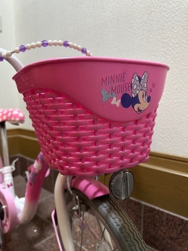 ミニーマウス ピンク/ドット 16インチ キッズバイク(アイデス