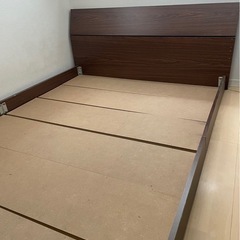 ダブルベット　フレームのみ　ブラウン　の画像