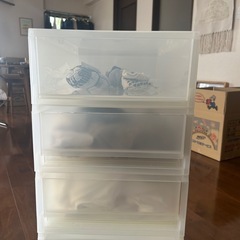無料　無印　ポリプロピレンケース　4ケースセットの画像
