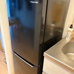 冷蔵庫　150L 黒の画像