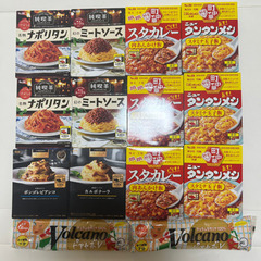 袋麺、パスタソースなどレトルト食品、計48食分の画像