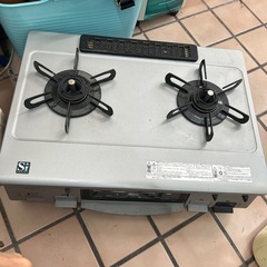 パロマ 2口フラットトップコンロ グリル付 IC-800-1LF