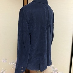 濃紺　ジャケット　柔らかい生　色褪せなしの画像