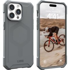 【アウトレット】 UAG-IPH23LA-EMS-SV UAG iPhone15 Pro Max用 Magsafe対応 ESSENTIAL ARMORケース シルバー 国内正規代理店品 アイフォン Apple アップル URBAN ARMOR GEAR 耐衝撃 吸収 耐久性 丈夫 頑丈の画像