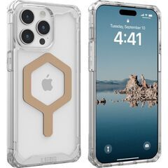 【アウトレット】 UAG-IPH23LA-YMS-I/G iPhone15 Pro Max用 Magsafe対応 PLYOケース アイス/ゴールド 国内正規代理店品 アイフォン Apple アップル URBAN ARMOR GEAR 耐衝撃 吸収 耐久性 丈夫 頑丈の画像