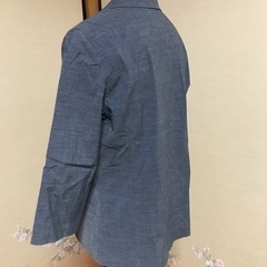 濃紺　シャツ　ストレッチ　色褪せなしの画像