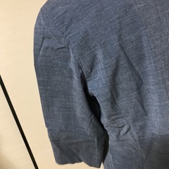 濃紺　シャツ　ストレッチ　色褪せなしの画像