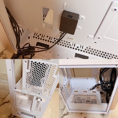 SilverStone ミドルタワーケーSSTSEA1GW-Gゴールド動作未確認の画像