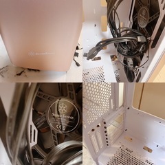 SilverStone ミドルタワーケーSSTSEA1GW-Gゴールド動作未確認の画像