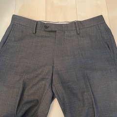 GREEN LABEL RELAXING グレー チェック柄 上下スーツの画像
