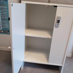 IKEA　BAGGEBO バッゲボー キャビネット 扉付 ホワイトの画像