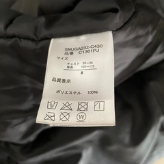 POLO ブラックダウンジャケット フード付きの画像