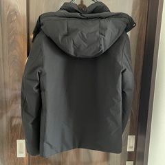 POLO ブラックダウンジャケット フード付きの画像