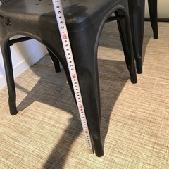 アイアンチェア　スタッキングチェア　2脚セットの画像