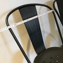 アイアンチェア　スタッキングチェア　2脚セットの画像
