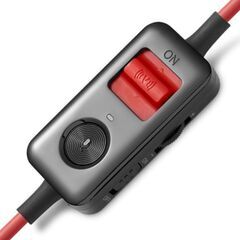 【アウトレット】 ED-V4RD Edifier プロゲーミング用ハイスペック ゲーミングヘッドセット V4 レッド 7.1ch ヘッドホン フレキシブルマイク USB接続 リモコン 長時間配信 有線 軽量 高音質の画像