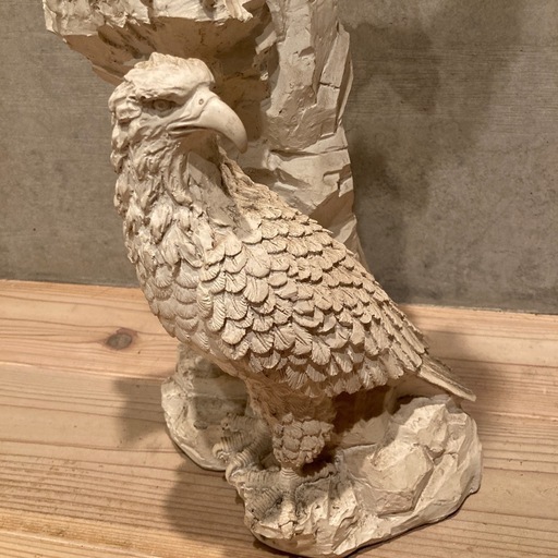 鷲 彫刻 置物 アンティーク 美術品 アート イーグル