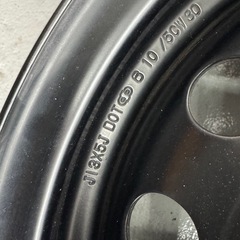 13インチ　5j 鉄ホイール　軽自動車流用等　　の画像