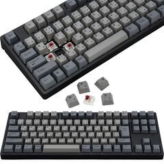 【アウトレット】 IK-CD87-G/BR-BK iKBC テンキーレス メカニカルキーボード 有線 日本語JIS配列 茶軸 ブラック ホットスワップ CherryMX互換 Windows Mac テンキー無し 作業用 タイピング コーディングの画像