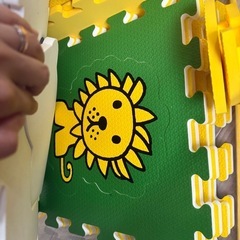 ミッフィー クッションフロアマットの画像