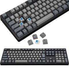 【アウトレット】 IK-CD108-G/BL-BK iKBC テンキー付き メカニカルキーボード 有線 日本語JIS配列 青軸 ブラック ホットスワップ CherryMX互換 Windows Mac テンキーあり 作業用 タイピング コーディングの画像
