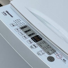 高圧洗浄済み ! ! ◇ハイセンス 洗濯機 2022年製 5.5Kg 槽洗浄 HW-55E2W 保証付 ! 配送可 ! !の画像