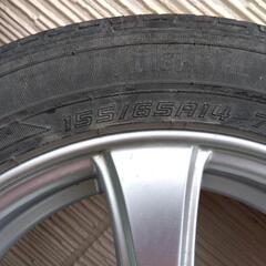 155/65R14 軽自動車アルミホイールセットの画像