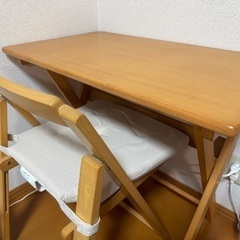 折りたたみデスクセットの画像