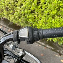 自転車　No.381　ブラック　27インチ　シティサイクル　6段切替　LEDオートライト　【リサイクルショップどりーむ天保山】の画像