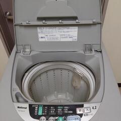 ナショナル製洗濯機　4.2L グレーの画像
