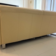 大塚家具 IDC ビンテージ本革ソファの画像