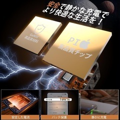 65W 充電器 type-c PD 急速充電器 【超軽量·超小型·PSE認証済·折りたたみ式プラグ】 で3台のデバイスを同時に充電可能 PD対応 USB-C x 2とUSB A ポート GaN(窒化ガリウム) PSE技術規格対応 PD3.0/QC3.0/PPS/SCP規格/iPhone/Android/iPad/MacBook/ノートパソコン 各種対応 そのUSB-C/USB-A機対応の画像