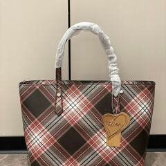 Vivienne Westwood チェック柄トートバッグの画像
