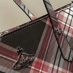 Vivienne Westwood チェック柄トートバッグの画像