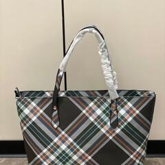 Vivienne Westwood チェック柄トートバッグの画像