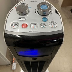 I2508-349  コイズミ 送風機能付ファンヒーター　KHF-1221 2022年製　通電確認済　キズ汚れ有り　の画像