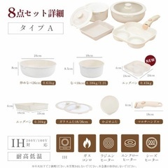 フライパン セット IH ガス火対応 取っ手なし