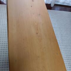 ひのき材を使った手作りテレビ台の画像