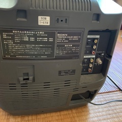 難ありSONYテレビデオの画像