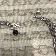 RAF SIMONS パール ネックレス メンズ レディース ファッション 黒の画像