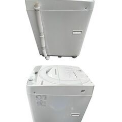 SHARP シャープ 全自動電気洗濯機 ES-GE7E-W 2021年製 動作確認済 中古品 直接引取大歓迎‼ 地域限定有料配送サービスあり‼の画像