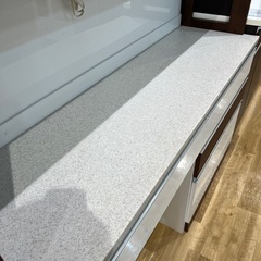 【トレファク神戸南店】レンジボード ホワイト×ブラウンです‼︎【取りに来られる方限定】の画像