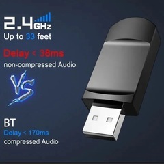 ゲーミング ヘッドセット 2.4G ワイヤレス 有線 低遅延 (35Ms) 長時間使用可能 RGB ゲーム Bluetoothの画像
